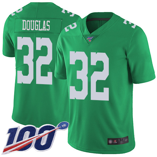 Men Philadelphia Eagles #32 Rasul Douglas Limited Green Rush Vapor Untouchable NFL Jersey 100th Season